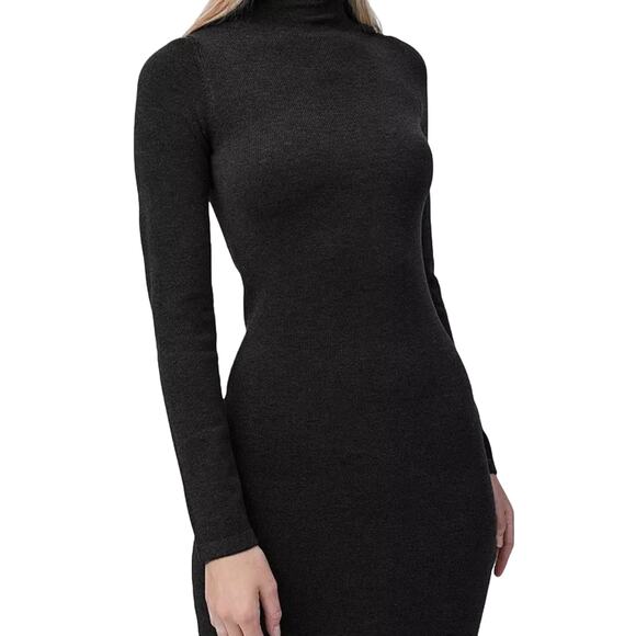 French Connection Women's Bodycon Knit Mini Sweater Dress - Dark Blue Size L NWT - Picture 2 of 10
